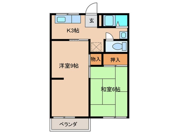 コ－ポ則竹の物件間取画像